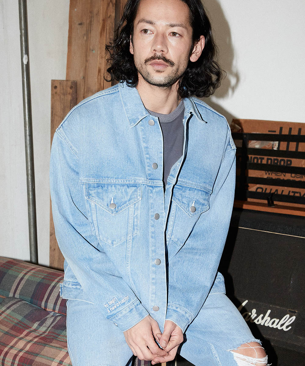 【ADAM PATEK(アダムパテック)】 blast looose denim jacket デニムジャケット(AP2313009)