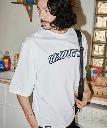 【ADAM PATEK(アダムパテック)】 groupie college Logo looose T Tシャツ(AP2314034)