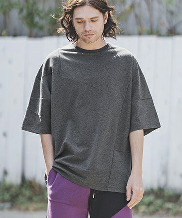 MINI URAKE Patchwork Like Short Sleeve Tee Tシャツ(S87323cmb)