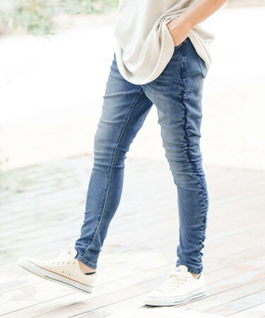 Shirring Design Denim Pants デニムパンツ(S89123cmb)