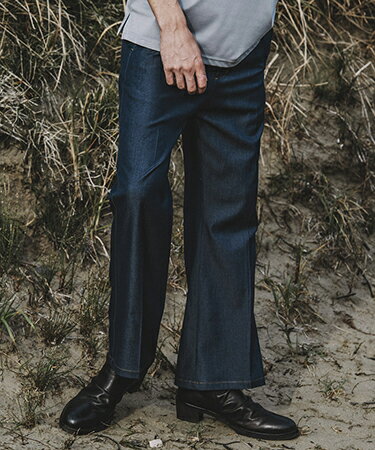 【NO ID.(ノーアイディー)】 テンセルデニムハイウエストワイドレッグPT パンツ(852006-124P)