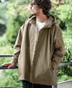 yMagine(}[W)zCOTTON NYLON HOOD SHIRT COAT R[g(MGN-232-018)