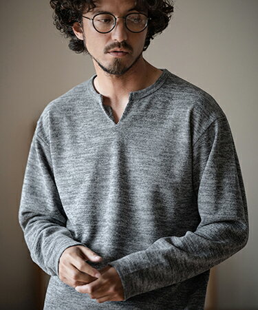 【Magine(マージン)】BRUSHED KNIT SEW KEY NECK PULLOVER カットソー(MGN-232-007)のサムネイル