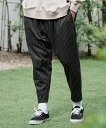 【CAMBIO(カンビオ)】Pin Stripe Tapered Easy Pants イージーパンツ(A11123cmb)
