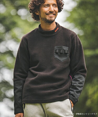 樂天商城 - 【felkod(フィルコッド)】Accent Fleece Mock Neck Cut sew カットソー(F23A110)