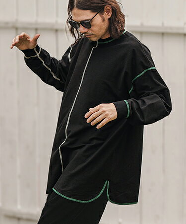 【CAMBIO(カンビオ)】MINI URAKE Center Switch Pullover スウェット(A12723cmb)