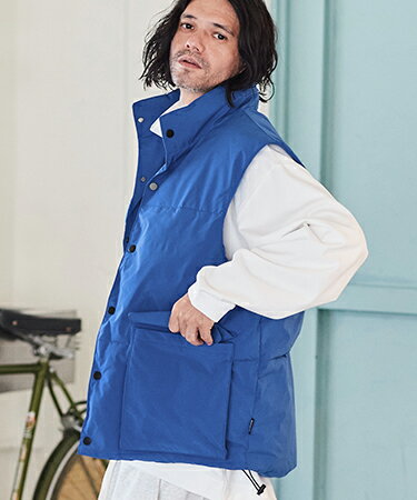 ADAM PATEK(ѥƥå)back coating ripstop looose padded vestʥ٥(AP2...