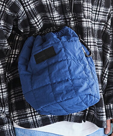 【ADAM PATEK(アダムパテック)】square quilt mini drawstring 