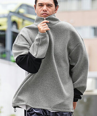 樂天商城 - 【CAMBIO(カンビオ)】Cardboard Knit Stand Collar Pullover カットソー(A13523cmb)
