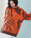 【ADAM PATEK(アダムパテック)】 mohair mixed crewneck marble ニット(AP2221030)(4)
