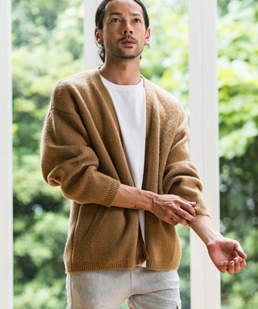 【CAMBIO(カンビオ)】モヘア調シャギーカーディガン(CA03-35300)