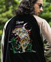 カンビオ スカジャン メンズ 【CAMBIO(カンビオ)】Tiger Embroidery Souvenir Jacket スカジャン(CAM23AW-001)