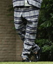 yCAMBIO(JrI)zCheck Shaggy Pants `FbNpc(CAM23AW-012)