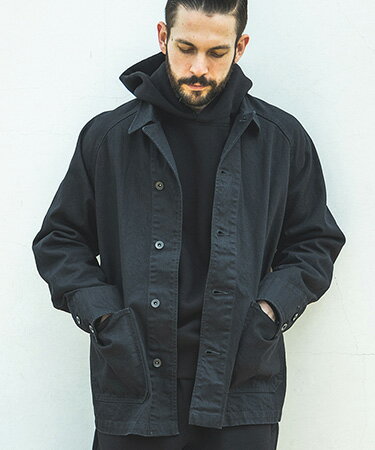 【MROLIVE(ミスターオリーブ)】12oz CRUNCH DEINIM -COVERALL JACKET デニムカバーオール(M233113)