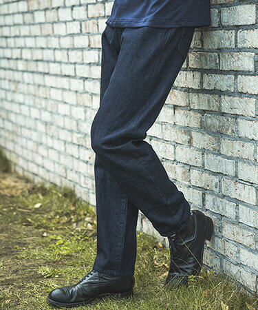 【MROLIVE(ミスターオリーブ)】12oz CRUNCH DEINIM -RELAXED TAPERED JEANS デニムパンツ(M233104)