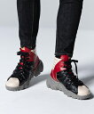 yglamb(O)zDrape Hi-cut Sneakers h[vnCJbgXj[J[(GB0423-AC04)