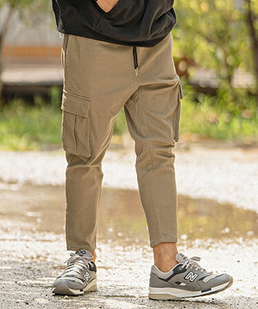 【CAMBIO(カンビオ)】Back Fleece Tapered Cargo Pants カーゴパンツ(A14723cmb)