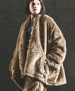 yGLIMCLAP(ONbv)zFaux fur gown like design jacket WPbg(15-123-gla-cd)