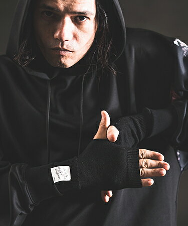 【GLIMCLAP(グリムクラップ)】Fingerless glove フィンガーレスニットグローブ(15-117-gla-cd)