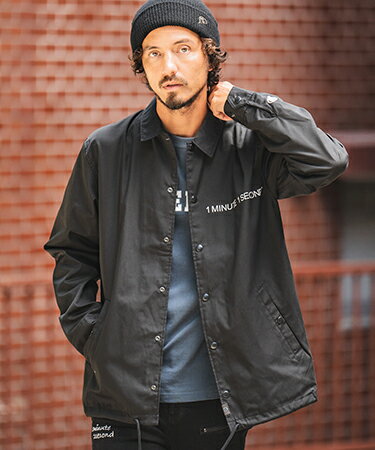 【1minute 1second(ワンミニットワンセカンド)】 1M1S coach jacket コーチジャケット(1M23W410)