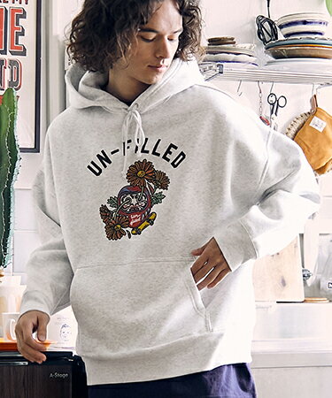 un-filled(ե)JAPAN TATOO DARUMABIG SILHOUETTE PULL PARKA ѡ(SDUF-2336)