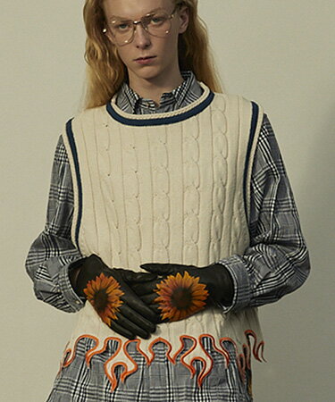 TENDER PERSON(ƥѡ)FLAME KNIT VEST ˥åȥ٥(NL-TO-1201)