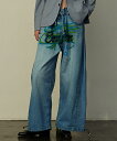 yTENDER PERSON(e_[p[\)zDENIM BAGGY PANTS fjpc(NL-PT-4206)