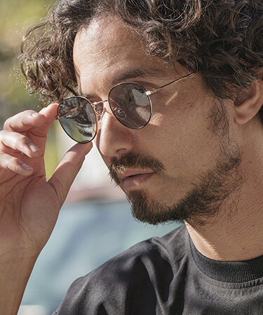 Rakuten - 【CAMBIO(カンビオ)】Narrow Rim Round Sunglasses サングラス(S953224cmb)