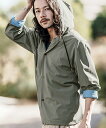 【CAMBIO(カンビオ)】Back Side Vivid Color Mesh Hood Shirts フーディーシャツ(S25124cmb)