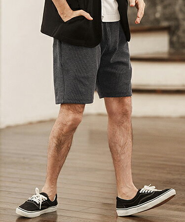 樂天商城 - 【CAMBIO(カンビオ)】Stripe Jacquard Slim Short Pants ショートパンツ(MIU-241-039)
