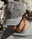 【CAMBIO(カンビオ)】 Denim Chemical Wash Baseball Cap キャップ(NF-241-BO003)