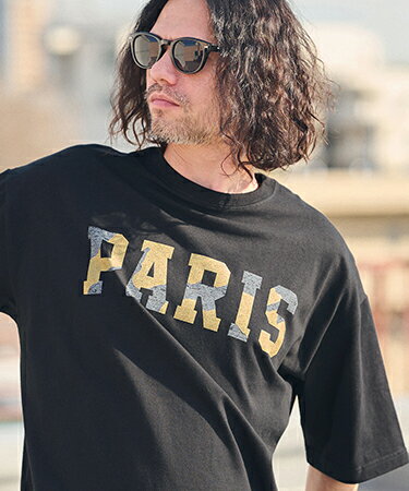 Rakuten - 【CAMBIO(カンビオ)】ビッグシルエットプリントTシャツ（PARIS）(2401079MCB)