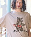 【CAMBIO(カンビオ)】 ビッグシルエットプリントTシャツ(Leopard Teddy)(CASD-123)