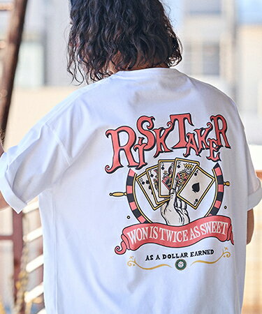 Rakuten - 【CAMBIO(カンビオ)】ビッグシルエットプリントTシャツ（RISKTAKER）(CASD-125)