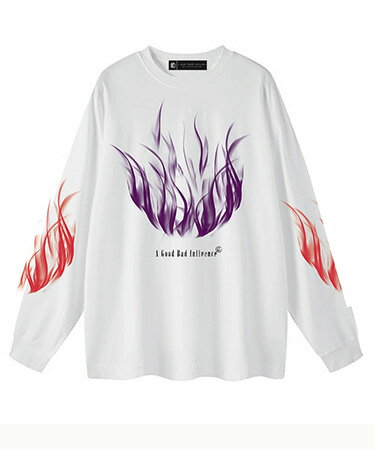 【A Good Bad Influence(ア グッド バッド インフルエンス)】【予約販売10月上旬～中旬入荷】 FIRE LONG SLEEVE T-SHIRT カットソー(AGBI-24AW-LS08)