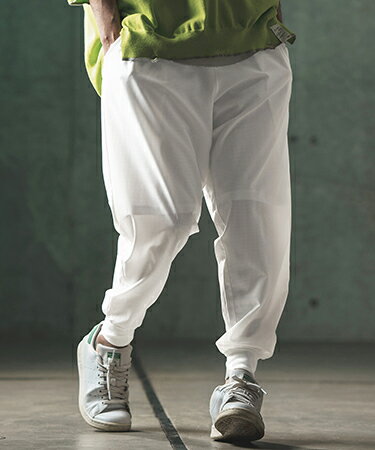  Mesh fabric Jogger Pants ジョガーパンツ(16-071-gls-ce)