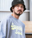 yseventy seven(ZueBZu)z middle onz over size sweat shirts (cursive) XEFbg(7724S140)