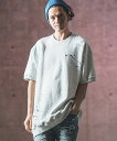【GLIMCLAP(グリムクラップ)】 Distressed short-sleeve sweatshirt スウェット(16-046-gls-ce)