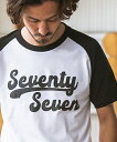 yseventy seven(ZueBZu)zy\̔4{`5{ׁz middle onz S-S BB t-shirts (cursive) TVc(7724S160)