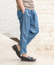 yCAMBIO(JrI)zy\̔TCYEJ[ɂ[قȂz Chambray Relax Tapered Pants e[p[hpc(S27024cmb)