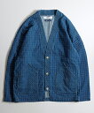 楽天CAMBIO【FDMTL（ファンダメンタル）】【予約販売8月末～9月上旬入荷】SASHIKO CARDIGAN 3YR WASH カーディガン（FA24-TP31U）