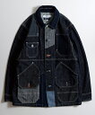 楽天CAMBIO【FDMTL（ファンダメンタル）】【予約販売8月末～9月上旬入荷】COVERALL JACKET RINSE ジャケット（FA24-JK31R）