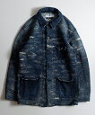 楽天CAMBIO【FDMTL（ファンダメンタル）】【予約販売8月末～9月上旬入荷】JACQUARD DENIM COVERALL 5YR WASH デニム ジャケット（FA24-JK34D）