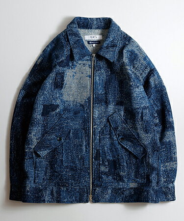 【FDMTL(ファンダメンタル)】JACQUARD BORO BLOUSON RINSE ブルゾン(FA24-JK44B)のサムネイル