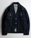 楽天CAMBIO【FDMTL（ファンダメンタル）】【予約販売8月末～9月上旬入荷】DENIM HAORI JACKET RINSE デニム ジャケット（FA24-JK43R）