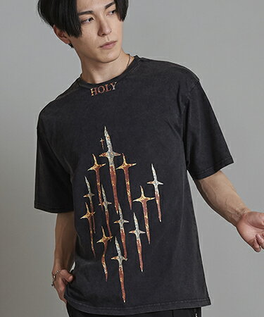 【NO ID.(ノーアイディー)】HOLYプリントBIG-T Tシャツ(854006-753T)のサムネイル