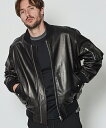 yACANTHUS(AJTX)zy\̔11{`{ׁz Leather Bomber Jacket U[{o[WPbg(L2305SP)