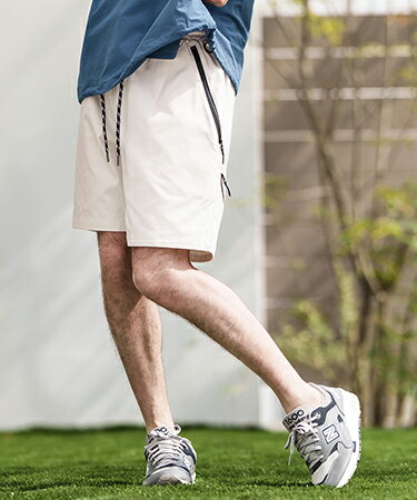 【CAMBIO(カンビオ)】【予約販売5月中旬～下旬入荷】 Waterproof Zipper Water Repellent Short Pants ショートパンツ(CAM24SS-020)