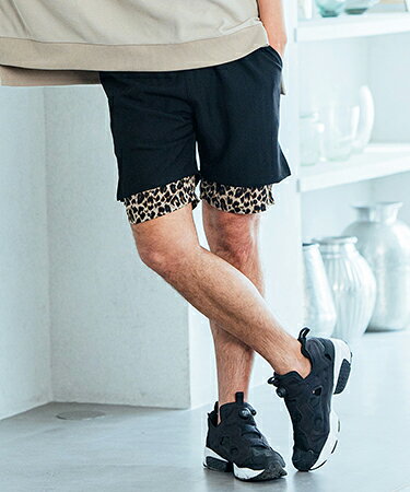 CAMBIOの【Magine(マージン)】Pigment processing sweat baker shorts ショートパンツ(MGN-241-2-027)｜アングル2