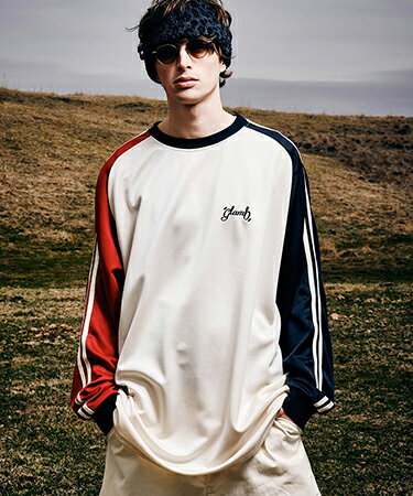 【glamb(グラム)】【予約販売9月上旬～中旬入荷】Pullover Line Jersey プルオーバーラインジャージ(GB0324-CS28)のサムネイル